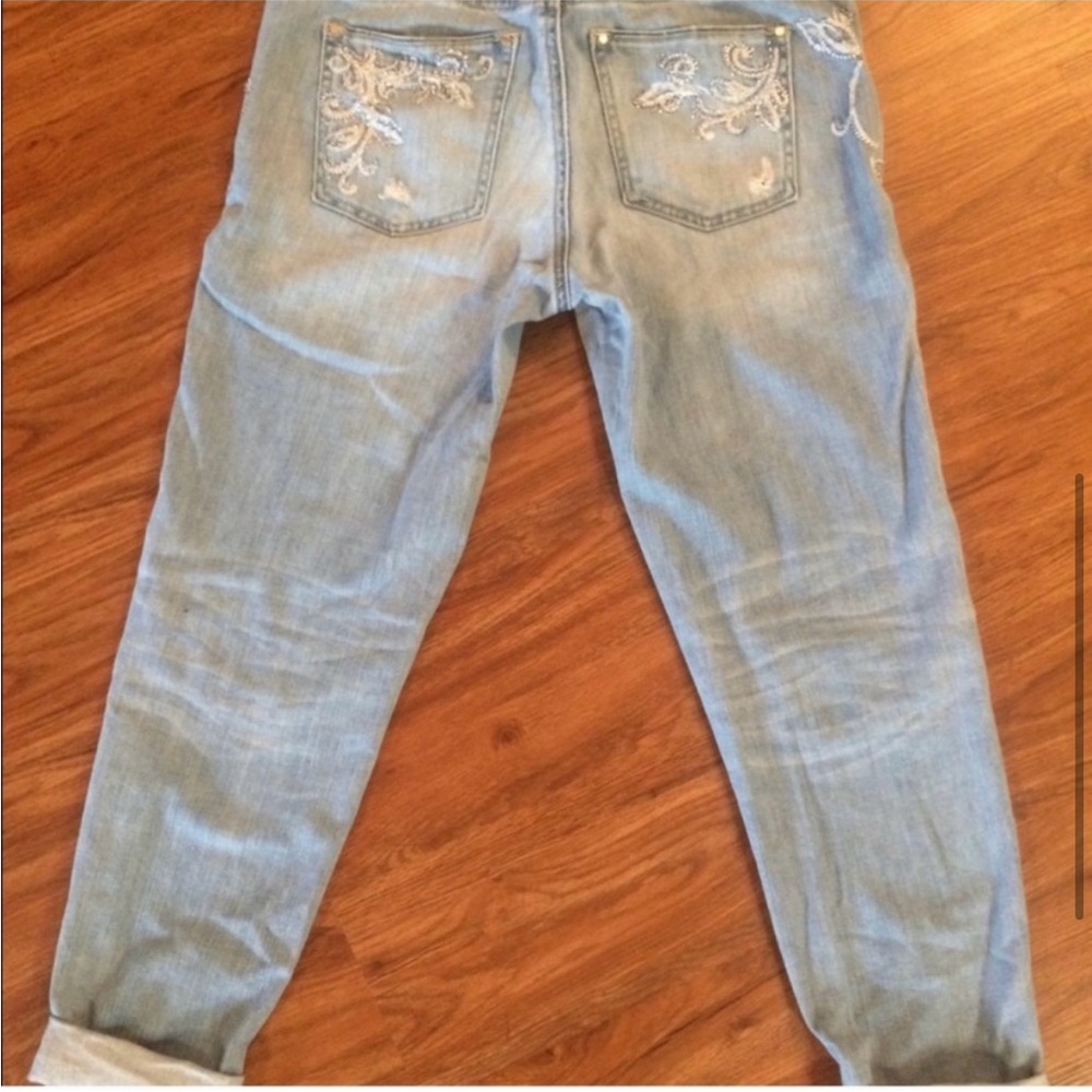 WHBM Girlfriend Embroidered Jeans - Picture 3 of 5